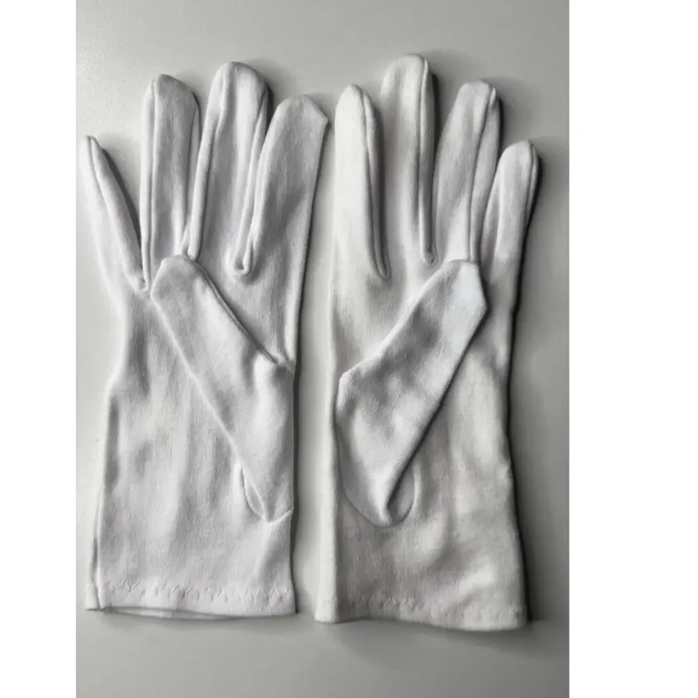 Vintage 1950s 60s Ladies Dress Gloves 3 Pair Lot Blue, Ivory White Small